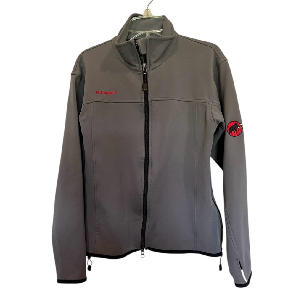 Mammut Women's Gray SoftTech soft shell full zipper jacket size small